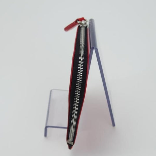 ほぼ未使用★(英)SIMPSON LONDON/シンプソン【定価￥16,200-★ブライドルレザー仕様/ロンドンシリーズ】L-ZIP財布/レザー/本革/赤★g295