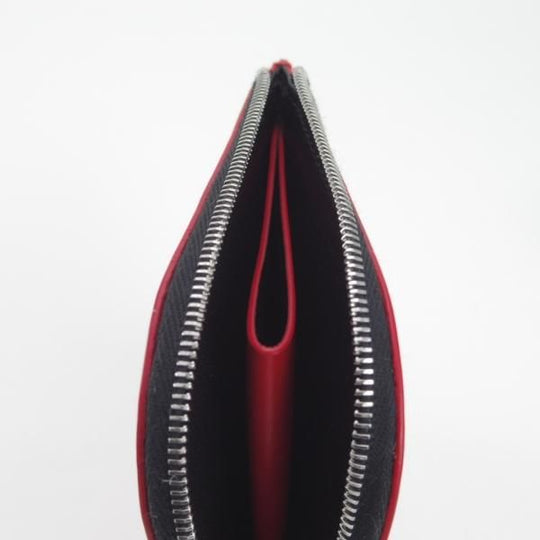 ほぼ未使用★(英)SIMPSON LONDON/シンプソン【定価￥16,200-★ブライドルレザー仕様/ロンドンシリーズ】L-ZIP財布/レザー/本革/赤★g295