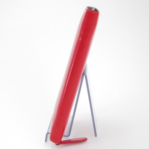 ほぼ未使用★(英)SIMPSON LONDON/シンプソン【定価￥51,840-★ブライドルレザー/ジップ長財布】ロングウォレット/レザー/赤/メンズ★g297