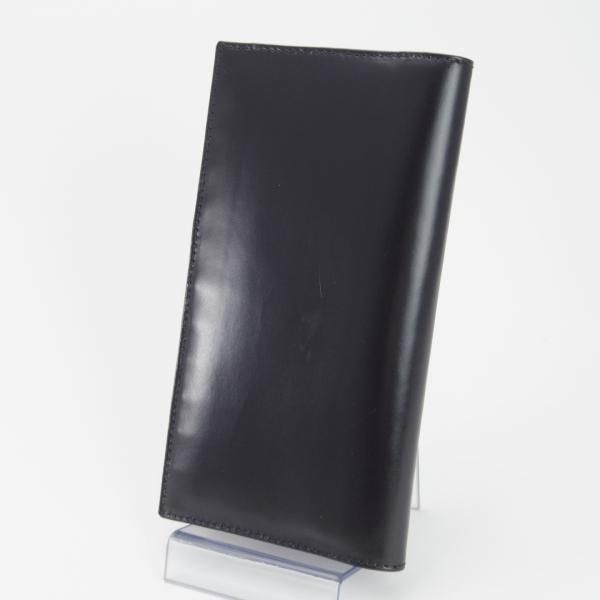 ほぼ未使用★(英)SIMPSON LONDON/シンプソン【定価￥41,040-★ブライドルレザー仕様/長財布】ロングウォレット/黒×茶/レザー/メンズ★g298