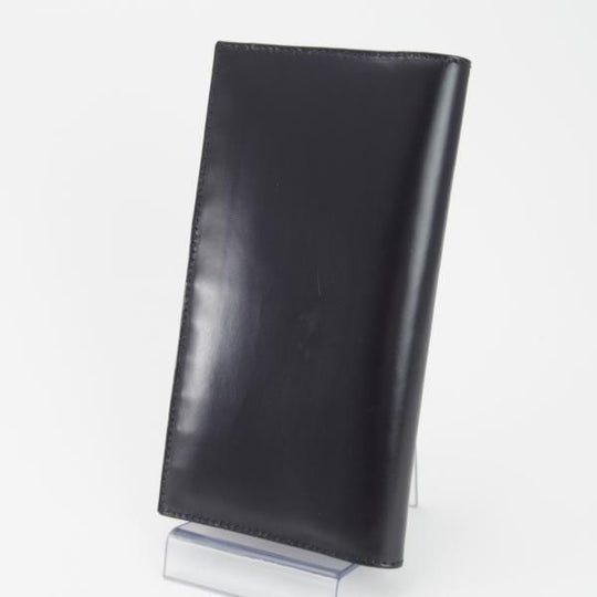 ほぼ未使用★(英)SIMPSON LONDON/シンプソン【定価￥41,040-★ブライドルレザー仕様/長財布】ロングウォレット/黒×茶/レザー/メンズ★g298