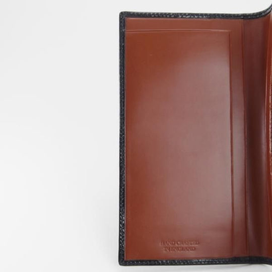 ほぼ未使用★(英)SIMPSON LONDON/シンプソン【定価￥41,040-★ブライドルレザー仕様/長財布】ロングウォレット/黒×茶/レザー/メンズ★g298