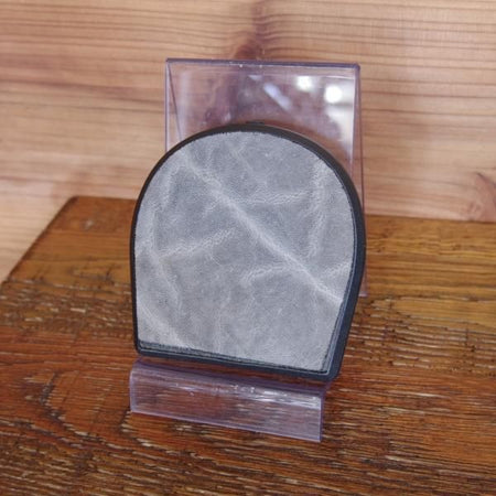 極上★(伊)ヴァレクストラ/Valextra【貴重★象革/エレファントレザー】コインケース/小銭入れ/レザー/本革/灰/メンズ★g299