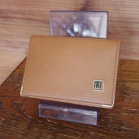 ほぼ未使用★(英)ダンヒル/dunhill【英国製★WM430/TAN/名刺入れ】カードケース/カーフ/レザー/本革/薄茶/メンズ★g300