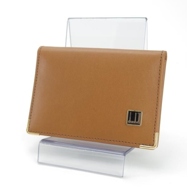 ほぼ未使用★(英)ダンヒル/dunhill【英国製★WM430/TAN/名刺入れ】カードケース/カーフ/レザー/本革/薄茶/メンズ★g300