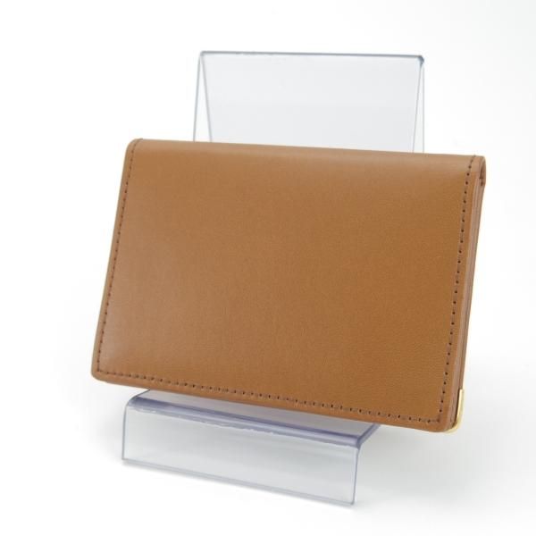 ほぼ未使用★(英)ダンヒル/dunhill【英国製★WM430/TAN/名刺入れ】カードケース/カーフ/レザー/本革/薄茶/メンズ★g300