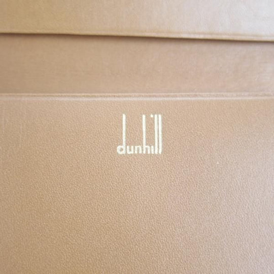 ほぼ未使用★(英)ダンヒル/dunhill【英国製★WM430/TAN/名刺入れ】カードケース/カーフ/レザー/本革/薄茶/メンズ★g300