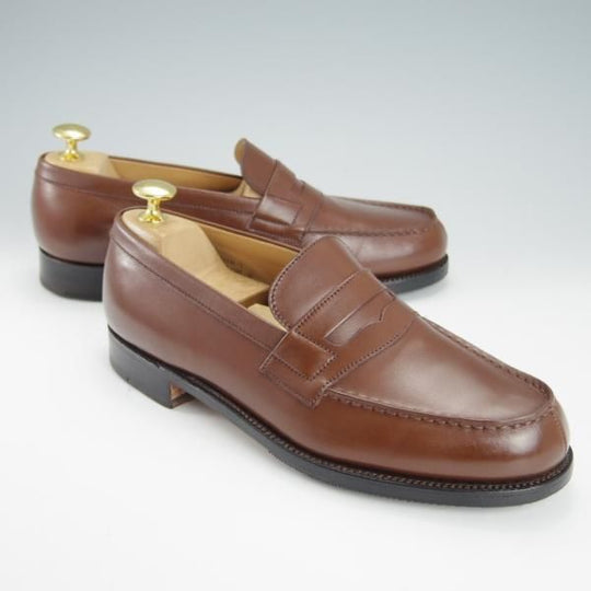 美品★J.M.ウェストン 5D【定価￥110,000-★180/41ラスト/TAN】コインローファー/ボックスカーフ/茶/メンズ/Weston/ウエストン★g314