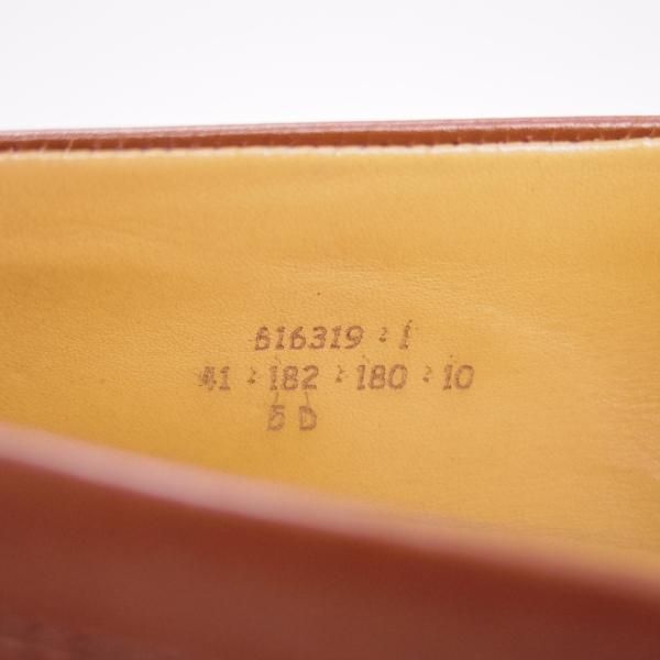 美品★J.M.ウェストン 5D【定価￥110,000-★180/41ラスト/TAN】コインローファー/ボックスカーフ/茶/メンズ/Weston/ウエストン★g314