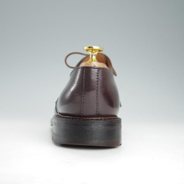 ★J.M.ウェストン 6E【貴重★ロシアンカーフ(BROWN)/4アイレットの初代ロジェ/696】Uチップ/旧ロゴ/濃茶/Weston/ウエストン★g315