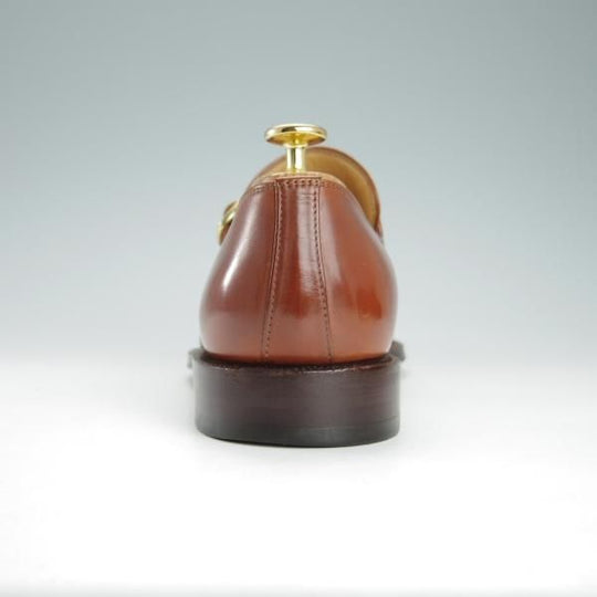 美品★(伊)タニノクリスチー SIZE 6.5【定価15万円以上★モンクストラップ/132119】カーフ/茶/メンズ/TANINO CRISCI★g318