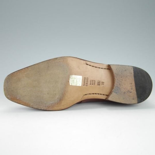 美品★(伊)タニノクリスチー SIZE 6.5【定価15万円以上★モンクストラップ/132119】カーフ/茶/メンズ/TANINO CRISCI★g318