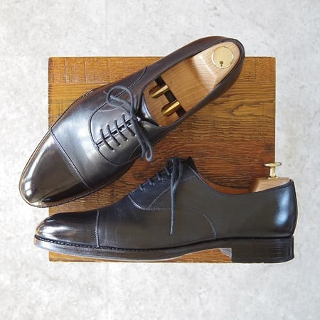 極上★(スペイン製)YANKO/ヤンコ SIZE 7.5【グッドイヤーウェルテッド製法★14522/ストレートチップ】カーフ/黒/メンズ★g320