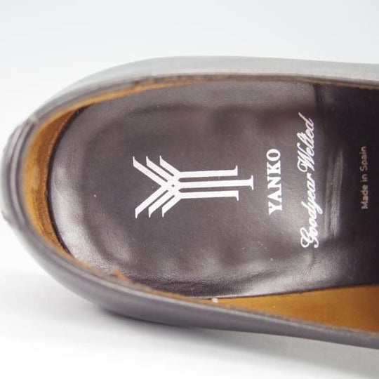 極上★(スペイン製)YANKO/ヤンコ SIZE 7.5【グッドイヤーウェルテッド製法★14522/ストレートチップ】カーフ/黒/メンズ★g320