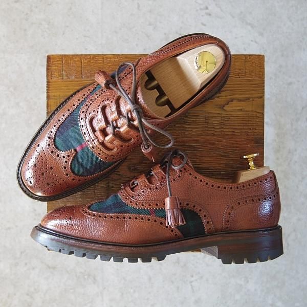 極上★(英)チーニー 6.5F【モデル定価￥63,720-★コマンドソール仕様/BEAMS別注】PITLOCHRY/125ラスト/茶/メンズ/ビームス/CHEANEY★g321