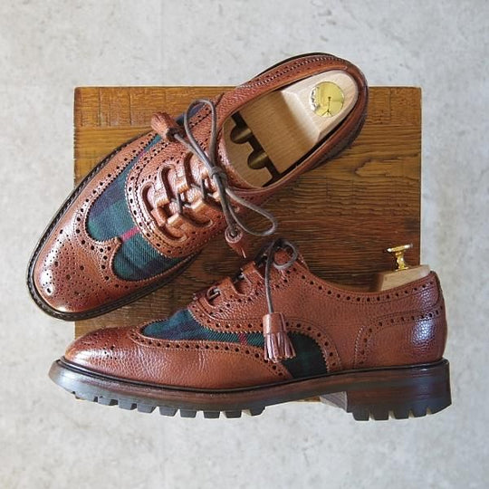 極上★(英)チーニー 6.5F【モデル定価￥63,720-★コマンドソール仕様/BEAMS別注】PITLOCHRY/125ラスト/茶/メンズ/ビームス/CHEANEY★g321