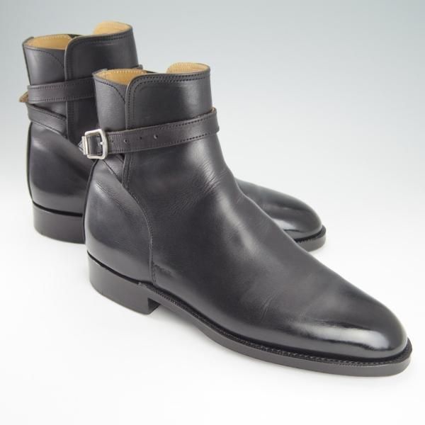 美品★(英)シュナイダーブーツ UK6【定価￥176,000-★ユニオンワークス別注/ジョッパーブーツ】52ラスト/黒/Schnieder Boots★g322