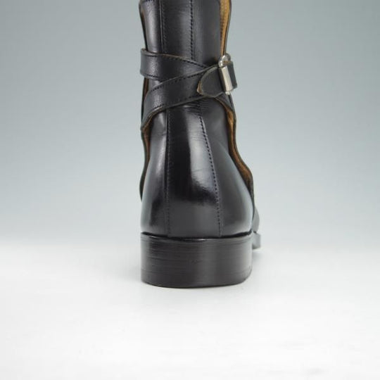 美品★(英)シュナイダーブーツ UK6【定価￥176,000-★ユニオンワークス別注/ジョッパーブーツ】52ラスト/黒/Schnieder Boots★g322