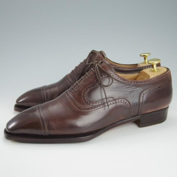 極上★(伊)リカルド・フレッチャ・ベステッティ SIZE 40.5【定価20万円程度★クォーターブローグ】RICCARDO FRECCIA BESTETTI★g323