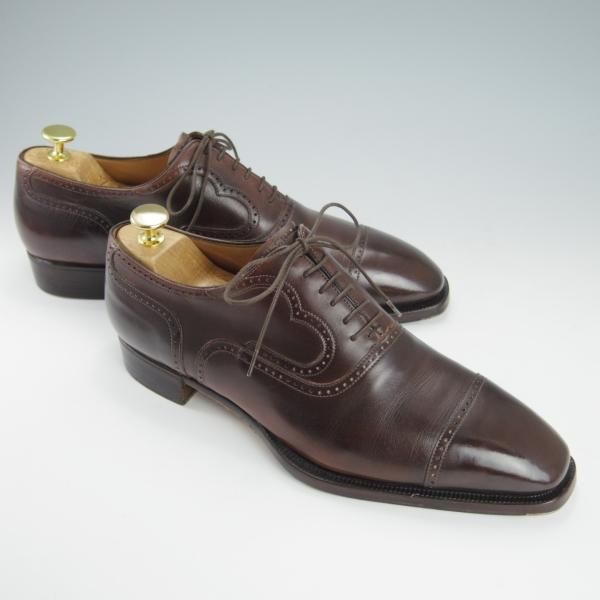 極上★(伊)リカルド・フレッチャ・ベステッティ SIZE 40.5【定価20万円程度★クォーターブローグ】RICCARDO FRECCIA BESTETTI★g323