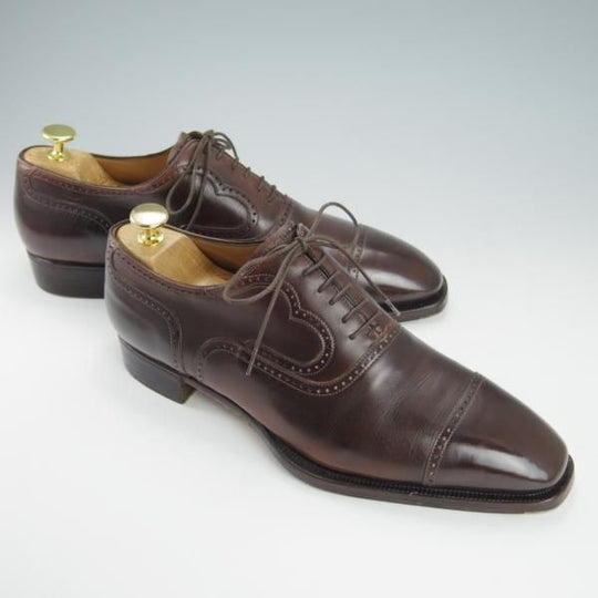 極上★(伊)リカルド・フレッチャ・ベステッティ SIZE 40.5【定価20万円程度★クォーターブローグ】RICCARDO FRECCIA BESTETTI★g323