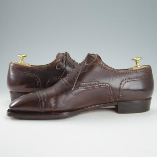 極上★(伊)リカルド・フレッチャ・ベステッティ SIZE 40.5【定価20万円程度★クォーターブローグ】RICCARDO FRECCIA BESTETTI★g323