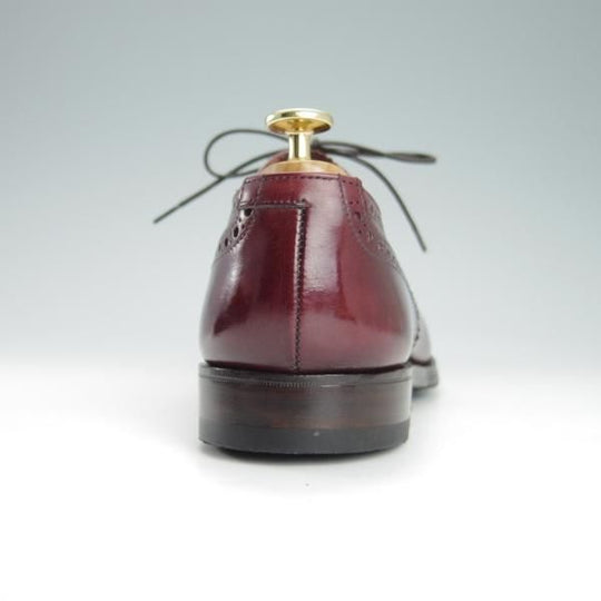 極上★クロケット&ジョーンズ 6.5E【★CHAIRMAN/チェアマン】236ラスト/セミブローグ/カーフ/赤茶/メンズ/Crockett&Jones★g324