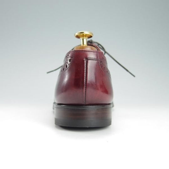 極上★クロケット&ジョーンズ 6.5E【★CHAIRMAN/チェアマン】236ラスト/セミブローグ/カーフ/赤茶/メンズ/Crockett&Jones★g324