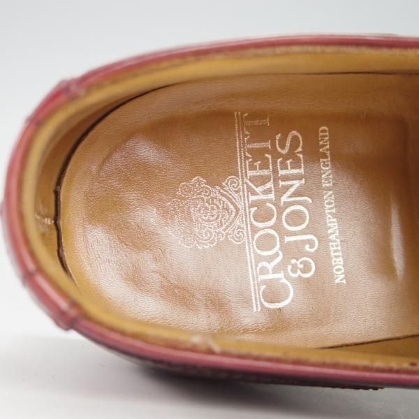 極上★クロケット&ジョーンズ 6.5E【★CHAIRMAN/チェアマン】236ラスト/セミブローグ/カーフ/赤茶/メンズ/Crockett&Jones★g324