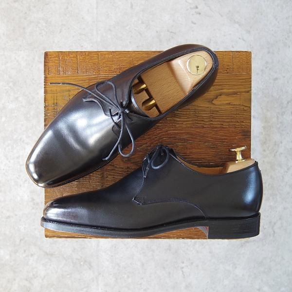 GRENSON グレンソン スウェード プレーントゥシューズ ネイビー 81/2 GRENSON 112143 CURT / グレンソン ダービーシューズ XL