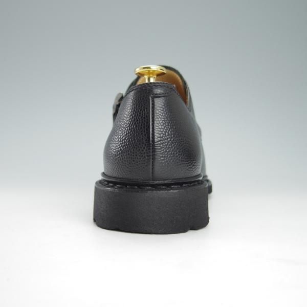 美品★パラブーツ SIZE 7【定価￥71,500-★ビームスF別注/POE】ダブルモンク/グレインレザー/黒/メンズ/BEAMS F/Paraboot★g326