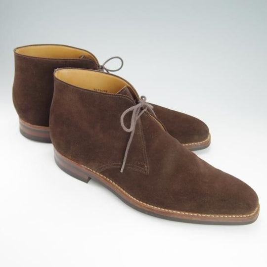 ★クロケット&ジョーンズ 9.5E【定価￥90,200-★ダイナイトソール仕様/TETBURY】348ラスト/チャッカブーツ/スエード/Crockett&Jones★g327