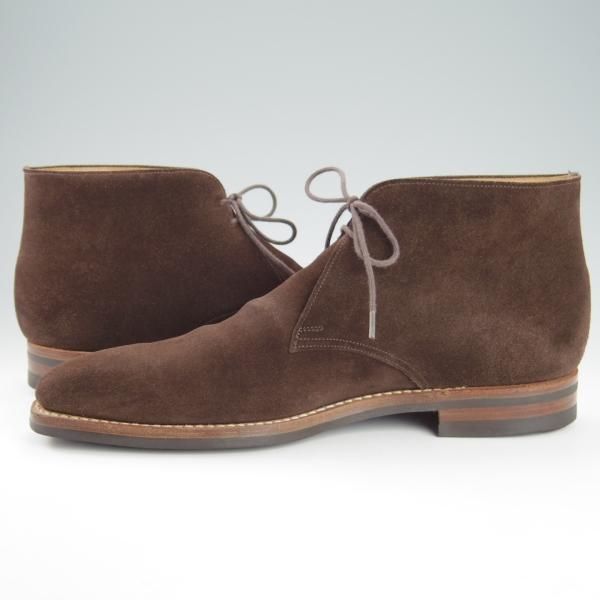 ★クロケット&ジョーンズ 9.5E【定価￥90,200-★ダイナイトソール仕様/TETBURY】348ラスト/チャッカブーツ/スエード/Crockett&Jones★g327
