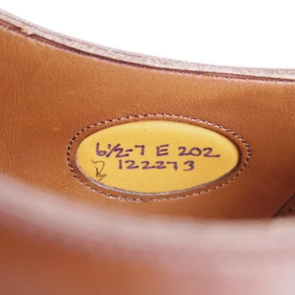 極上★エドワードグリーン 6.5E【モデル定価￥174,900-★チェルシー/CHELSEA/202ラスト】ストレートチップ/カーフ/茶/EDWARD GREEN★g330