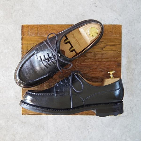 美品★J.M.ウェストン 5D【参考価格￥213,400-★スペシャルオーダー品/GOLF/ゴルフ】641/31ラスト/Uチップ/黒/Weston/ウエストン★g331