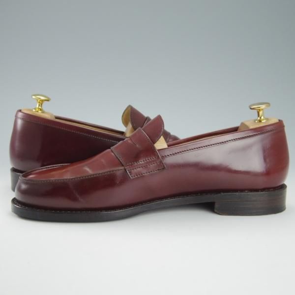 極上★パラブーツ SIZE 8【定価13万円以上★コードバン仕様/ADONEY】アドニー/コインローファー/赤茶/メンズ/Paraboot★g332