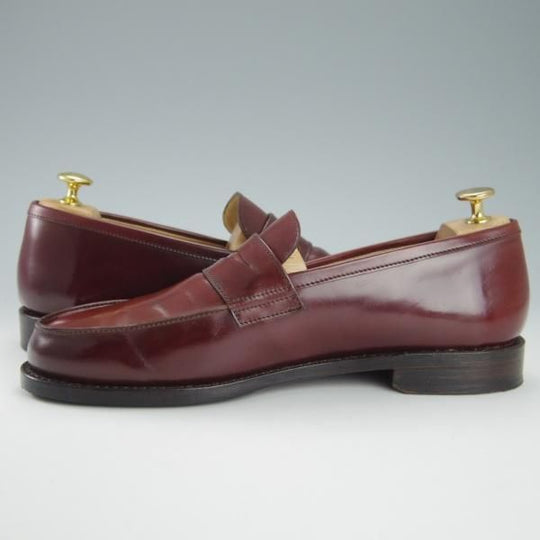 極上★パラブーツ SIZE 8【定価13万円以上★コードバン仕様/ADONEY】アドニー/コインローファー/赤茶/メンズ/Paraboot★g332