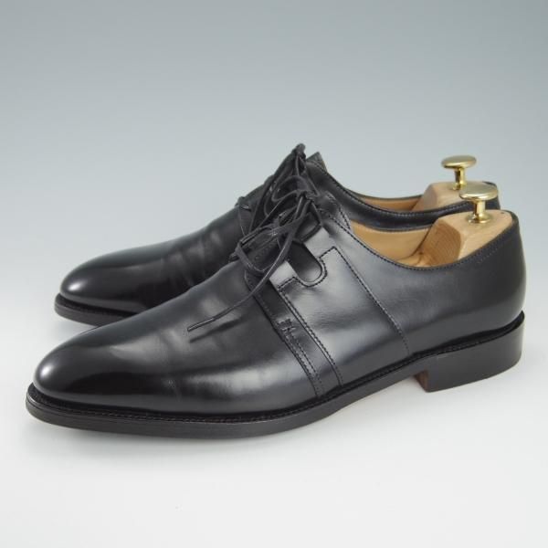 極美品★ジョンロブ 7E【定価￥291,600-★8695ラスト/AIRE/エール】プレーントゥ/ギリーシューズ/カーフ/黒/メンズ/JOHN LOBB★g333