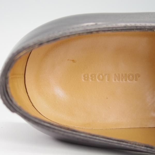 極美品★ジョンロブ 7E【定価￥291,600-★8695ラスト/AIRE/エール】プレーントゥ/ギリーシューズ/カーフ/黒/メンズ/JOHN LOBB★g333