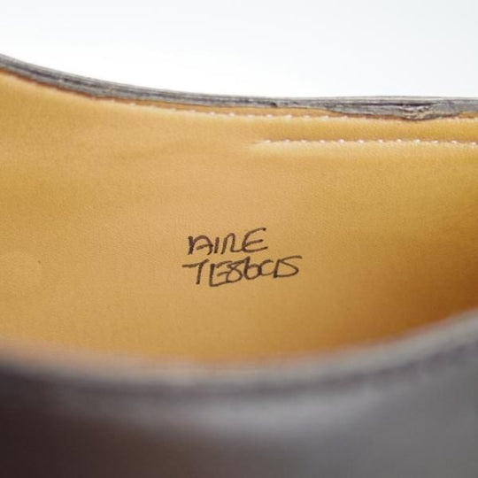 極美品★ジョンロブ 7E【定価￥291,600-★8695ラスト/AIRE/エール】プレーントゥ/ギリーシューズ/カーフ/黒/メンズ/JOHN LOBB★g333