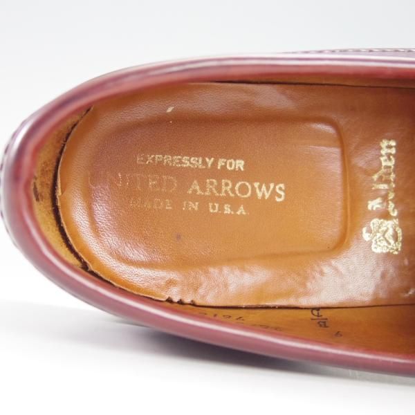 極上★オールデン 9D【定価￥140,800-★コードバン仕様/トムラスト】9616/ユナイテッドアローズ別注/コインローファー/赤茶/Alden★g334