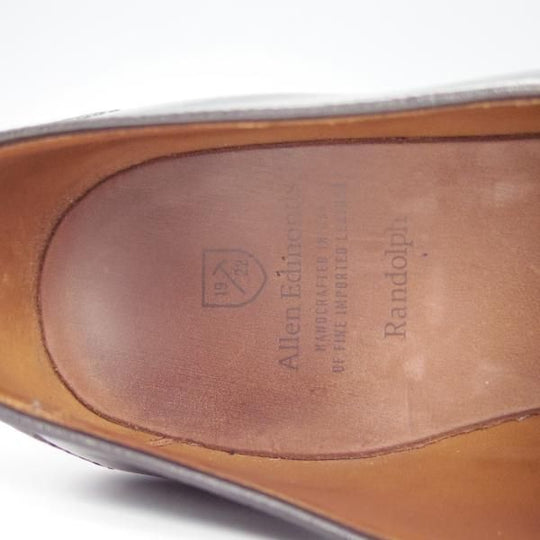 極美品★(米)アレンエドモンズ 10D【定価15万円以上★コードバン仕様/Randolph】コインローファー/黒/メンズ/ALLEN EDMONDS★g335
