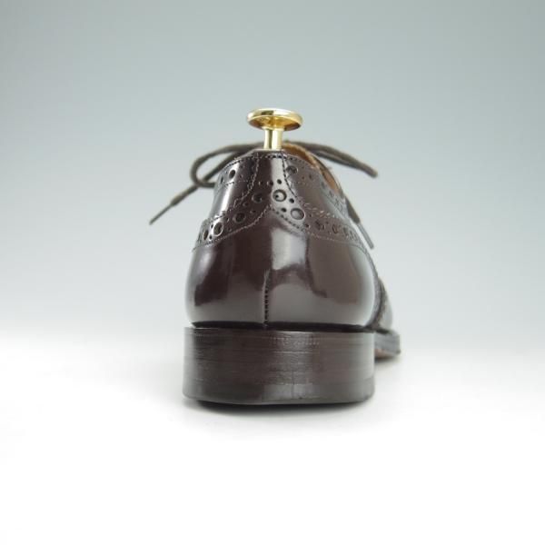 美品★チャーチ 80F/UK8【定価￥136,400-★BURWOOD/バーウッド】81ラスト/ポリッシュドバインダーカーフ/濃茶/メンズ/Church's★g336