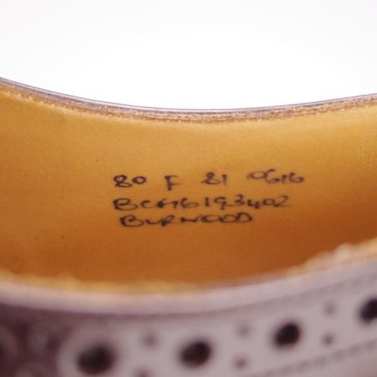 美品★チャーチ 80F/UK8【定価￥136,400-★BURWOOD/バーウッド】81ラスト/ポリッシュドバインダーカーフ/濃茶/メンズ/Church's★g336