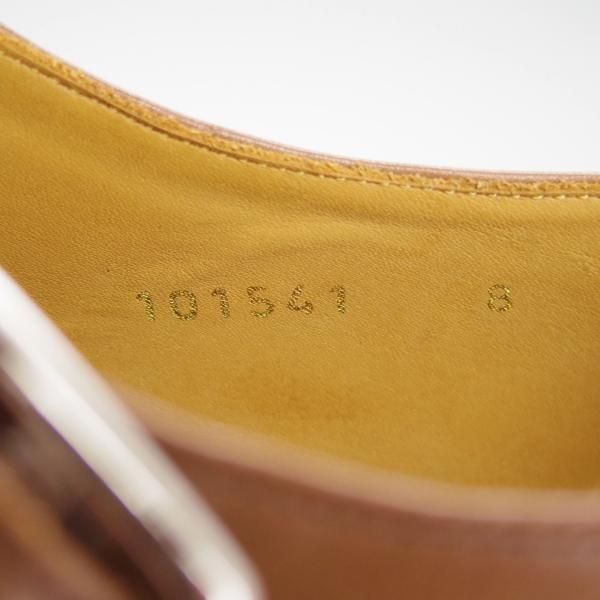 未使用★(スペイン製)MEERMIN/メルミン SIZE 8【グッドイヤーウェルテッド製法★ダブルモンク/茶】カーフ/メンズ★g338