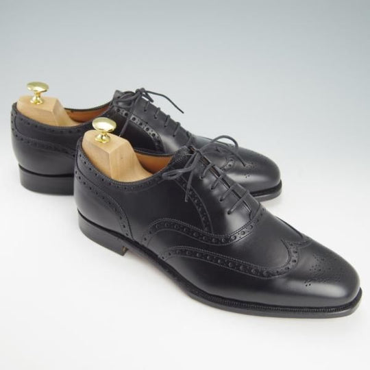 新品★(英)グレンソン 8.5F【現行定価￥64,900-★footmaster/フットマスター】BATH/22356-01/77ラスト/フルブローグ/黒/GRENSON★g339