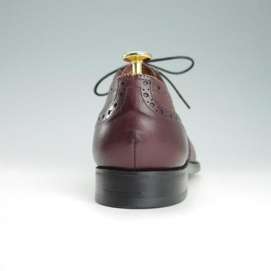 新品★(英)グレンソン 7.5F【定価￥64,900-★BATH/22356-15】フルブローグ/カーフ/バーガンディー/赤茶/メンズ/GRENSON★g340