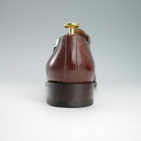 美品★(伊)サントーニ SIZE 7【上級★グッドイヤーウェルテッド製法/12635】ダブルモンク/カーフ/濃茶/メンズ/Santoni★g341
