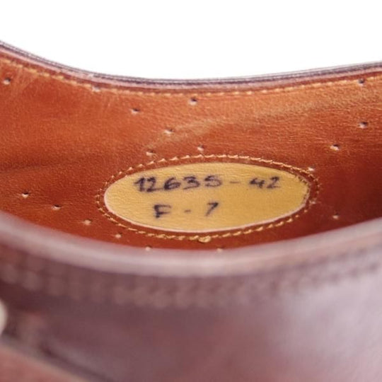 美品★(伊)サントーニ SIZE 7【上級★グッドイヤーウェルテッド製法/12635】ダブルモンク/カーフ/濃茶/メンズ/Santoni★g341