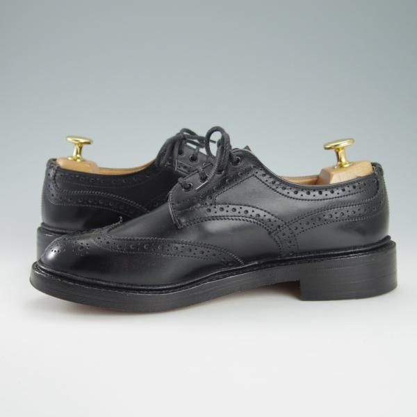 極美品★トリッカーズ(レディース) SIZE 4.5【バートン同系モデル★L6518/カントリーシューズ】フルブローグ/短靴/黒/Tricker's★g342